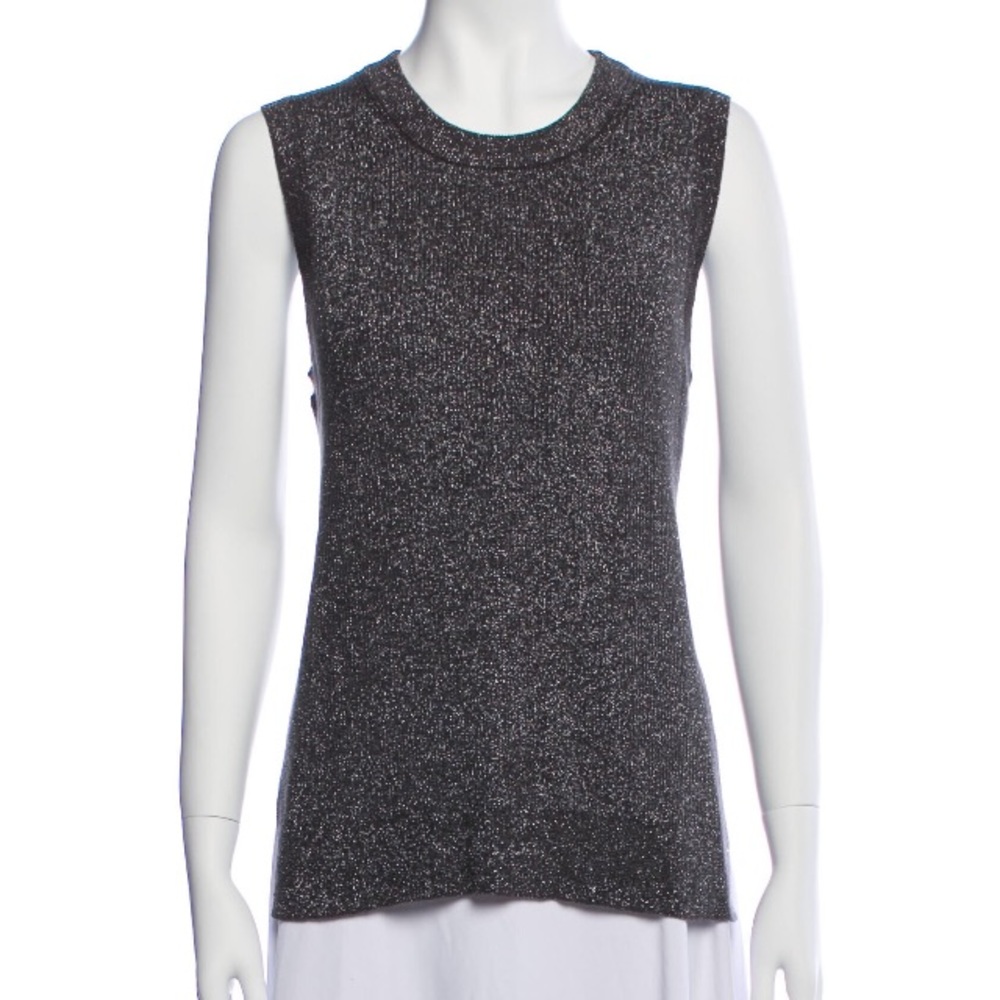 MK Grey/Silver Sleeveless Sweater - S